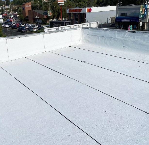 White flat roof