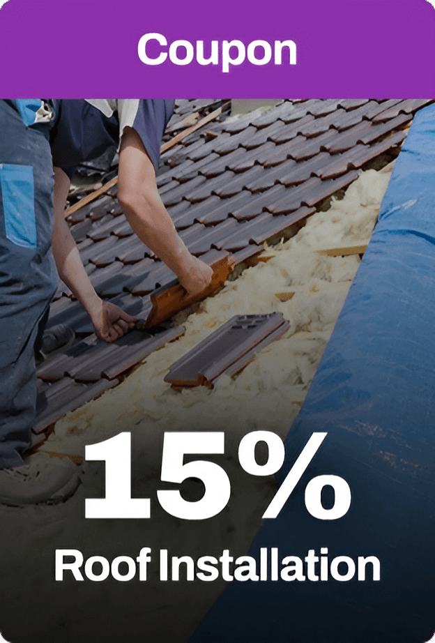 coupon 15 percent roof installation
